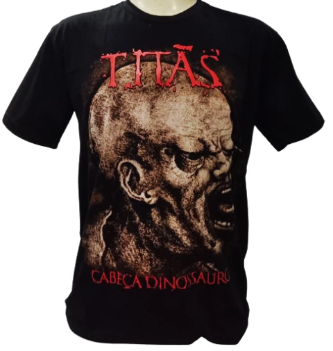 Camiseta Titãs - Cabeça Dinossauro - Oficina Rock - comprar online