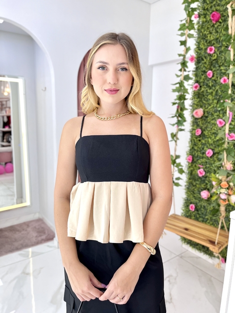 Blusa Bata Bicolor MYFT