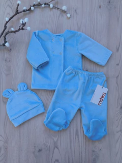 Set Plush Cruzado Celeste - comprar online