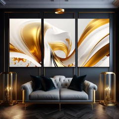 Quadros Trio Abstract Luxury
