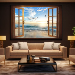 Quadro Janela Praia