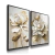 Quadros Flowers White and Gold - Decorarte Brasil | A Melhor Loja para comprar Quadros Decorativos do Brasil, com entrega rápida e qualidade PREMIUM.
