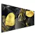 Quadros Trio Flowers Gold and Black - comprar online