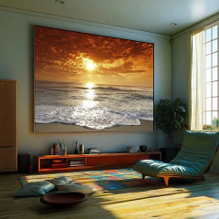 Quadro Praia E Por Do Sol II - comprar online