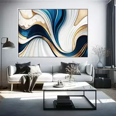 Quadro Abstrato Ondular