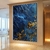 Quadro Abstrato Azul Detalhes Em Ouro - Decorarte Brasil | A Melhor Loja para comprar Quadros Decorativos do Brasil, com entrega rápida e qualidade PREMIUM.