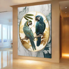 Quadro Casal De Araras