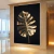 Quadro Folha Dourada Fundo Preto - Decorarte Brasil | A Melhor Loja para comprar Quadros Decorativos do Brasil, com entrega rápida e qualidade PREMIUM.