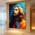 Quadro Jesus Colorido - Decorarte Brasil | A Melhor Loja para comprar Quadros Decorativos do Brasil, com entrega rápida e qualidade PREMIUM.