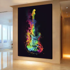 Quadro Guitarra Colorful