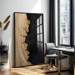 Quadro Tronco Queimado