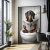 Quadro Pinscher No Banheiro - loja online