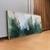Quadro Abstrato Verde Elo Celestial