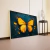 Quadro Borboleta Amarela Fundo Azul - Decorarte Brasil | A Melhor Loja para comprar Quadros Decorativos do Brasil, com entrega rápida e qualidade PREMIUM.