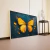 Quadro Borboleta Amarela Fundo Azul - comprar online