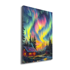 Quadro Vibrante Visão Aurora Boreal Ii