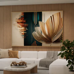 Quadro Abstrato Precious Golden - comprar online