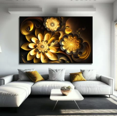 Quadro Flowers Gold