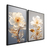 Quadros em Duo Flowers Golden - Decorarte Brasil | A Melhor Loja para comprar Quadros Decorativos do Brasil, com entrega rápida e qualidade PREMIUM.