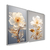 Imagem do Quadros em Duo Flowers Golden
