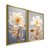 Quadros em Duo Flowers Golden - loja online