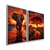 Quadro Duo Elefante Savana - Decorarte Brasil | A Melhor Loja para comprar Quadros Decorativos do Brasil, com entrega rápida e qualidade PREMIUM.