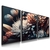 Quadros Trio Quadro Floral Cores Frias - Decorarte Brasil | A Melhor Loja para comprar Quadros Decorativos do Brasil, com entrega rápida e qualidade PREMIUM.