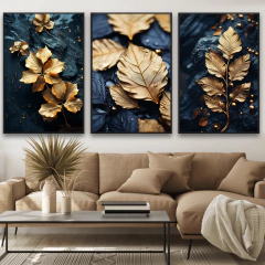 Quadros Trio Flores de Outono