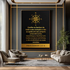 Quadro Proverbios 3. 5 6 - comprar online