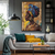 Quadro Negra Gold Abstract