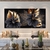Quadros Trio Flowers Gold - comprar online