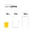 COPO SHOT 50 ML FOSCO - BRANCO / gourmet - comprar online