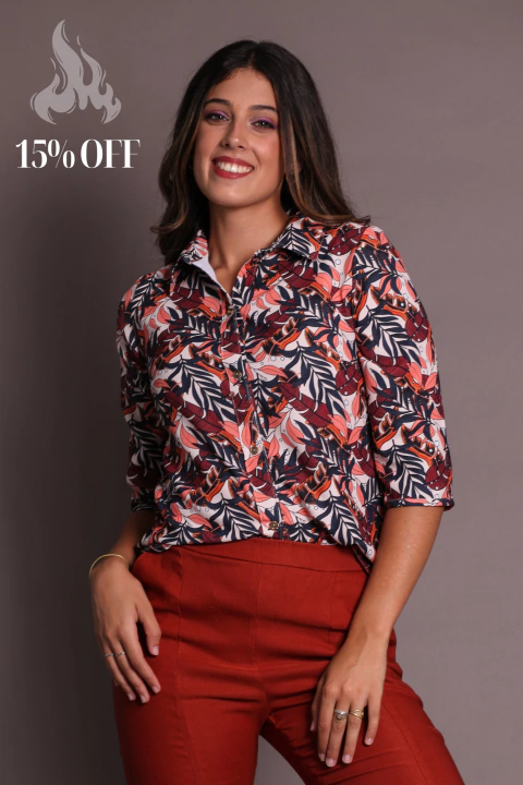 Camisa Umbral Hojas