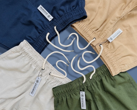 Banner da categoria SHORT LINHO BÁSICO PONTEIRA METALIZADA