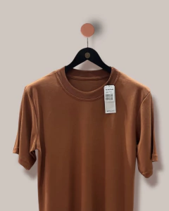 T-shirt Oversized suedine terracota - REMODAS