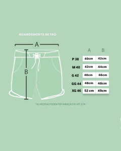 Short retrô elastano verde militar - comprar online