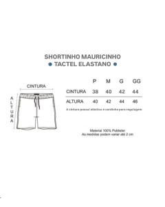Shortinho mauricinho elastano branco na internet