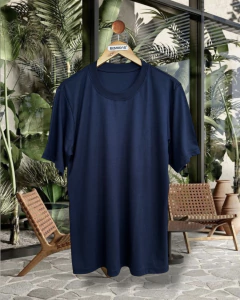 Imagem do T-shirt oversized suedine marinho