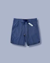 Short retrô elastano, azul marinho