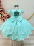 Vestido Infantil Verde Busto C/ Renda Laço Daminhas Festas na internet