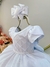 Vestido Infantil Branco C/ Busto Nervura Festas Daminhas na internet