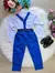 Conjunto Meninos Miss Cherry Leo Suspensorio Azul Royal na internet