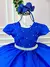 Vestido Ysa Kids Azul Royal Peito Perolas - comprar online