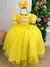 Vestido Bella Child/Fantasia Longa Princesa Amarelo na internet