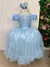 Vestido Enjoy Longo Azul Bebê Babadinho
