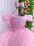 Vestido Enjoy Longo Rosa Bebe Babadinho - Mirella Encanto Kids