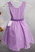 Vestido Infantil Lilás Busto Com Strass Daminhas - Mirella Encanto Kids