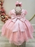 Vestido Infantil Rosa Bebê Tule Pipoquinha Luxo C/ Pérolas na internet