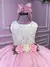Vestido Juvenil Vila Lele Ivete Peito Off e Saia Rosa Bebe - comprar online