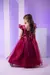 Vestido Marie Longo Amanda Marsala - Mirella Encanto Kids